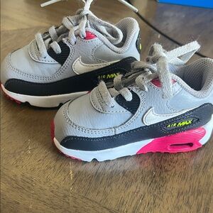 Nike Kids Sneakers - Gray, Pink, and Black